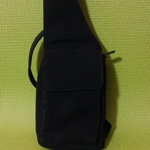 HOBO International Black Nylon Sling Crossbody/travel Great condition
